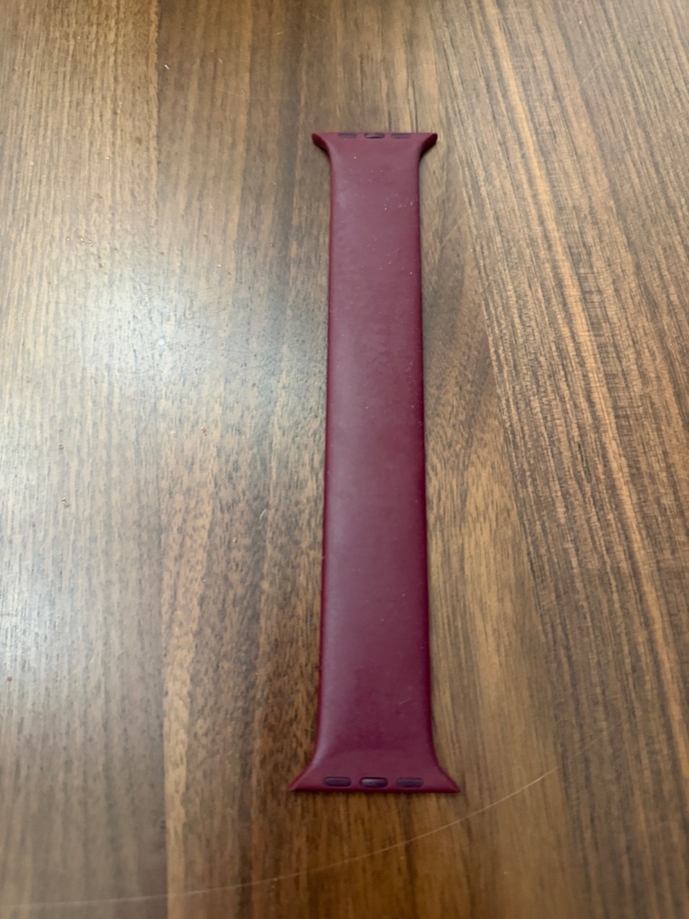 Maroon Silicone Apple Watch Band